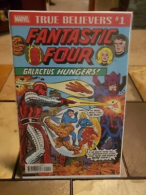 Buy True Believers: Galactus Hungers - Fantastic Four Reprint NM • 2.01£