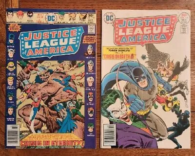 Buy JUSTICE LEAGUE OF AMERICA #135 + #136 DC Comics 1976 Shazam Joker- FN/VF • 10.32£