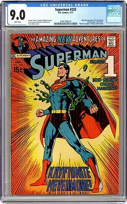 Buy Superman #233 CGC 9.0 1971 4341784019 • 906.69£