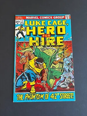 Buy Luke Cage Hero For Hire #4 - 1st Appearance Phantom Of 42nd (Marvel, 1972) VF- • 11.13£