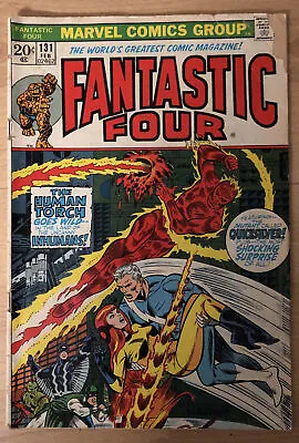 Buy Fantastic Four 131 Thomas Story, Andru Art Inhumans Quicksilver; 1st Omega Cameo • 37.96£