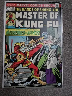 Buy Master Of Kung Fu #33 - Oct 1975 - Shang-Chi - Marvel Comics - Nice Copy • 15.99£