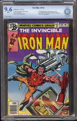 Buy Iron Man # 118 CBCS 9.6 White (Marvel, 1979) 1st Appearance Of Jim Rhodes • 233.23£
