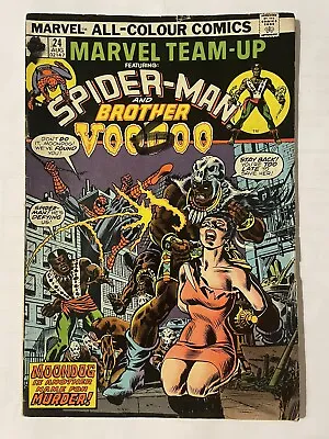 Buy Marvel Team-up #24. Aug 1974. Marvel. Vg. Spider-man. 1st Moondog. Bag & Brd. • 10£