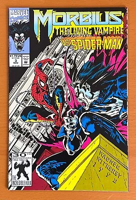 Buy Morbius The Living Vampire #3 Vs Spider-man (Marvel 1992) NM- Comic • 7.46£