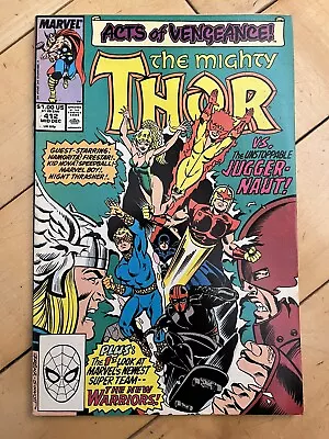 Buy MIGHTY THOR #412 - 1st Full App NEW WARRIORS  VFN Bagged & Boarded • 10.50£