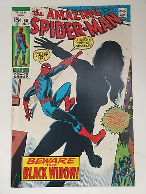 Buy Amazing Spider-Man #86 - First Black Widow In Skin-tight Costume, Origin Retold • 248.19£