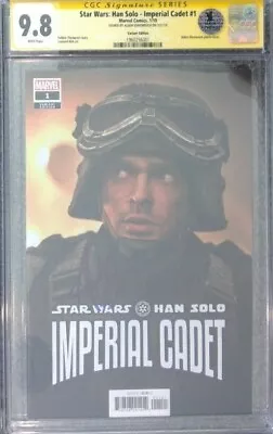 Buy Star Wars: Han Solo Imperial Cadet #1 Photo__CGC 9.8 SS__Signed Alden Ehrenreich • 276.70£