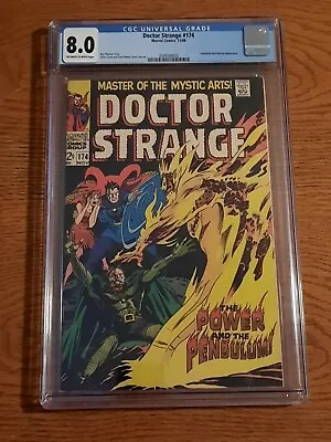 Buy Doctor Strange #174 CGC 8.0 (Marvel, 1968) Silver Age, 1st App Of Satannish • 159.90£
