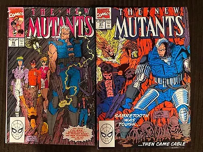 Buy Marvel Comic New Mutants Key 2 Issue Lot 90 91 FN+VF 🔑 Liefield Art Cable • 8£