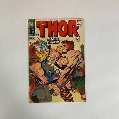 Buy The Mighty Thor #126 1966 VG- Hercules Cover 1st Solo Title Journey In Mystery • 90£