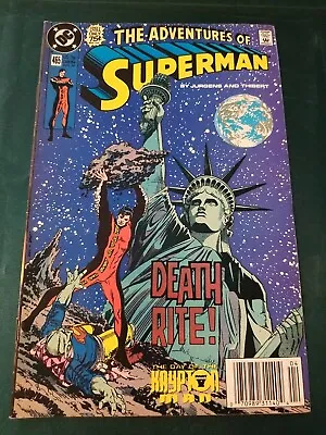 Buy Adventures Of Superman #465 Dc Comics 1990 Vf Newsstand Edition • 10.23£