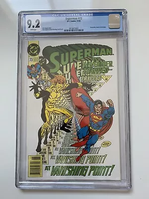 Buy Superman #73 CGC Graded 9.2Death Of Superman Doomsday Dan Jurgens 1st Print • 91.94£