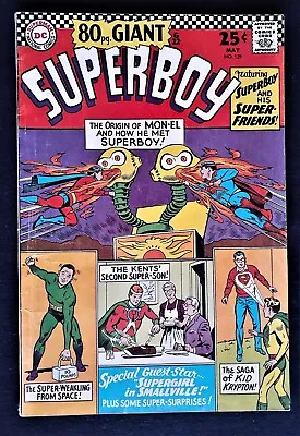 Buy Superboy #129 (DC 1966) KEY / 80-Page Giant / Origin Of Mon-El / VG-FN • 19.78£