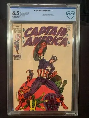 Buy Captain America #111 Cbcs 6.5 Jim Steranko & Stan Lee 3/1969 • 236.30£