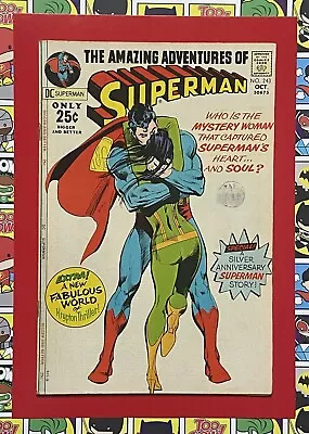 Buy Superman #243 - Oct 1971 - Classic Neal Adams Cover! - Vfn- (7.5) Cents Copy! • 19.99£