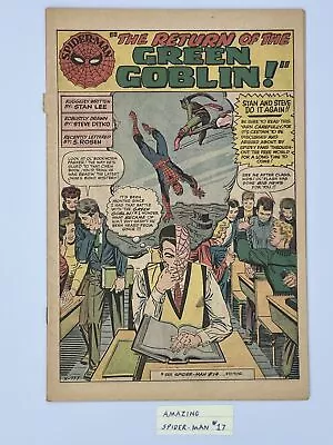 Buy Amazing Spider-Man #17 (1964) 2nd App. Green Goblin (Norman Osborn) In 0.1 In... • 92.49£