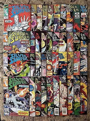 Buy Silver Surfer Comic Lot Of 40 Includes #44 1st App. Of Infinity Gauntlet FN-VF • 119.93£