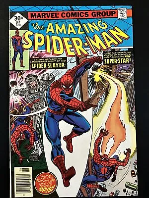 Buy The Amazing Spider-Man #167 Marvel Comics 1st Print Bronze Age 1977 Fine/VF • 10.27£