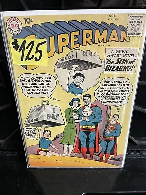 Buy Superman 140 1st Bizarro Family 1960 10¢ • 118.59£