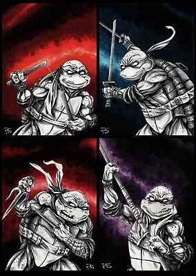 Buy Tmnt - Teenage Mutant Ninja Turtles - 4 X Original Art • 200£