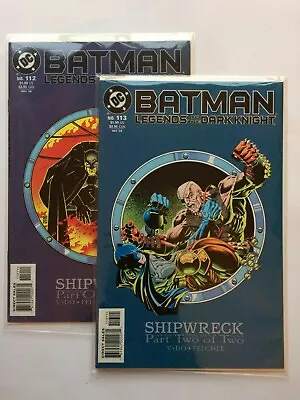 Buy BATMAN Legends Of The Dark Knight 112 & 113 (DC) Shipwreck Storyline, 1998 • 5.99£