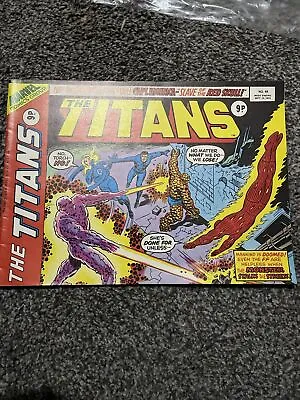 Buy THE TITANS #48 MARVEL UK 1976 FANTASTIC FOUR 105 Reprint Monsters In The Streets • 2.50£