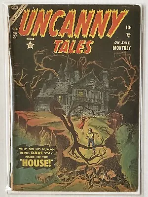 Buy Uncanny Tales #27 1.8 GD- 1954 Pre Code Horror Atlas How Dry I Am History House • 182.46£