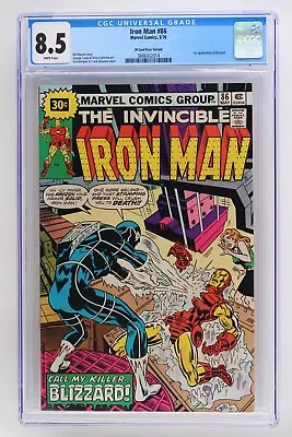 Buy Iron Man #86, CGC VF+ 8.5, 30 Cent Price Variant; 1st Blizzard • 108.83£