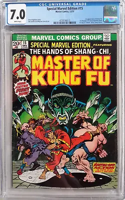 Buy 🔥special Marvel Edition #15 Cgc 7.0*master Of Kung-fu*1st App Of Shang-chi*1973 • 236.52£