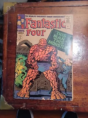 Buy Fantastic Four#51 1966 Issue 1st Appearance Kirby/Lee   • 71.16£