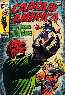 Buy Captain America #115 - Red Skull Cosmic Cube (8.0 / 8.5) 1969 • 78.89£