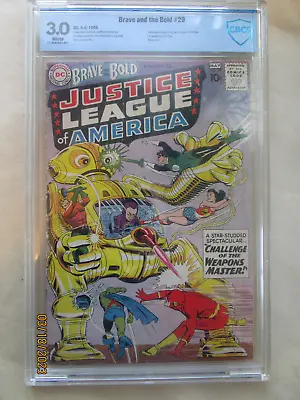 Buy Brave & The Bold # 29 - 2nd App Justice League Of America - Cbcs Graded 3.0 • 259.84£