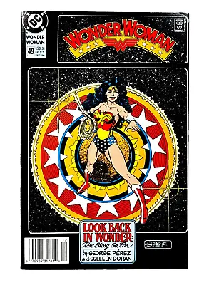 Buy DC WONDER WOMAN (1990) #49 Newsstand Geo. Perez Cover FN/VF (7.0) Ships FREE! • 11.19£