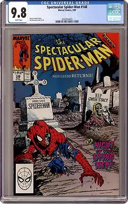 Buy Spectacular Spider-Man Peter Parker #148D CGC 9.8 1989 4350034005 • 138.36£