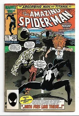 Buy The Amazing Spider-man #283 Vs Absorbing Man & Titania FN (1986) Marvel Comics • 5.25£
