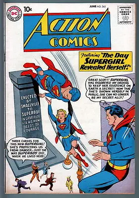 Buy ACTION COMICS #265 W Superman 1960 Supergirl • 130.45£