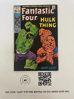 Buy Fantastic Four # 112 FN- Marvel Comic Book Thing Human Torch Dr. Doom 2 J224 • 207.88£