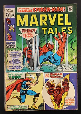 Buy Marvel Tales #26 1970  Spider-Man, Human Torch, Thor VG • 13£