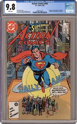 Buy Action Comics #583 CGC 9.8 1986 2098732001 • 111.93£