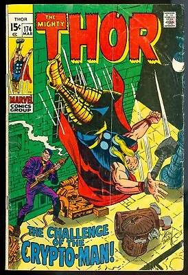 Buy THOR, The Mighty Thor # 174, Aug 1970, Jack Kirby, LOKI, 8.0-8.5 • 8.03£