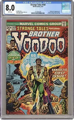 Buy Strange Tales #169 CGC 8.0 1973 2115920009 Origin & First Brother Voodoo Story • 292.52£