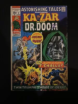 Buy Marvel Bronze Age- Astonishing Tales  #6/Ka-Zar/Dr. Doom/Black Panther/1972 • 14.95£