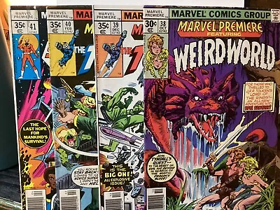 Buy Marvel Premiere #38 39 40 41 Marvel 1977-78 Weirdworld Torpedo Seeker 3000 • 13.51£