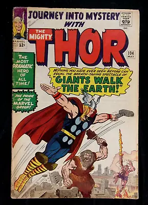 Buy Journey Into Mystery #104, VG 3.5, Thor, 2nd App. Of The Enchantress 1964 • 47.49£