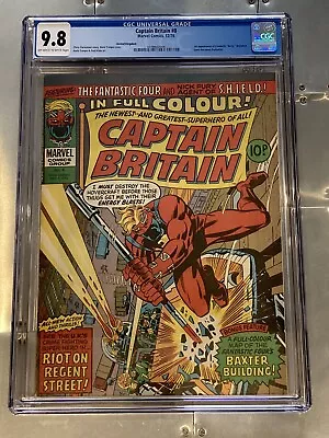 Buy Captain Britain #8 Cgc 9.8 Nm/mt 1976 Betsy Braddock Psylocke X-men Mcu • 520£