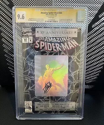 Buy AMAZING SPIDER-MAN #365 CGC SS 9.6 STAN LEE SIGNED 30th ANNIV HOLO. NOT PRESSED! • 1,185.12£