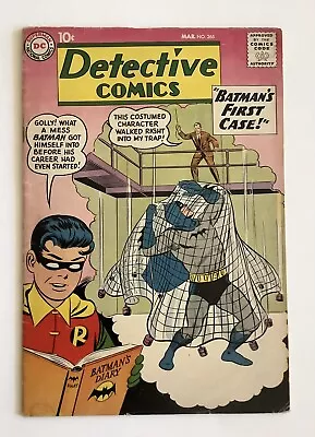 Buy Detective Comics # 265 Batman Origin With New Facts! Silver Age 1959 VERY GOOD • 79.05£