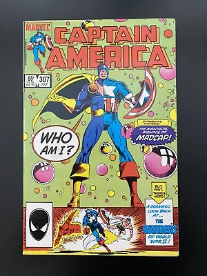 Buy Captain America #307 1985 1st Appearance Of Madcap Deadpool 3 NM- • 23.65£