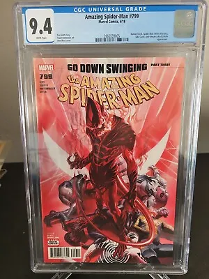 Buy Amazing Spider-man #799 Cgc 9.4 Graded 2018 Marvel Alex Ross Red Goblin Cover • 31.97£